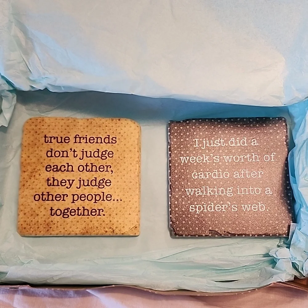 Paisley & Parsley Inspirational Quote Coasters Set